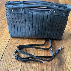 Uddini Gray Clutch/Crossbody bag